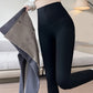 Belly-controlling Butt Lifting Leggings With Three-breasted Design Winter High Waist Slim Zipper Pants Warm Velvet And Thickened Trousers Women Clothing