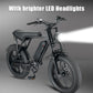 "510_Athletics" 20 Inch Fat Tire E-Bike 48V 750watts/ 1000watts Peak Power