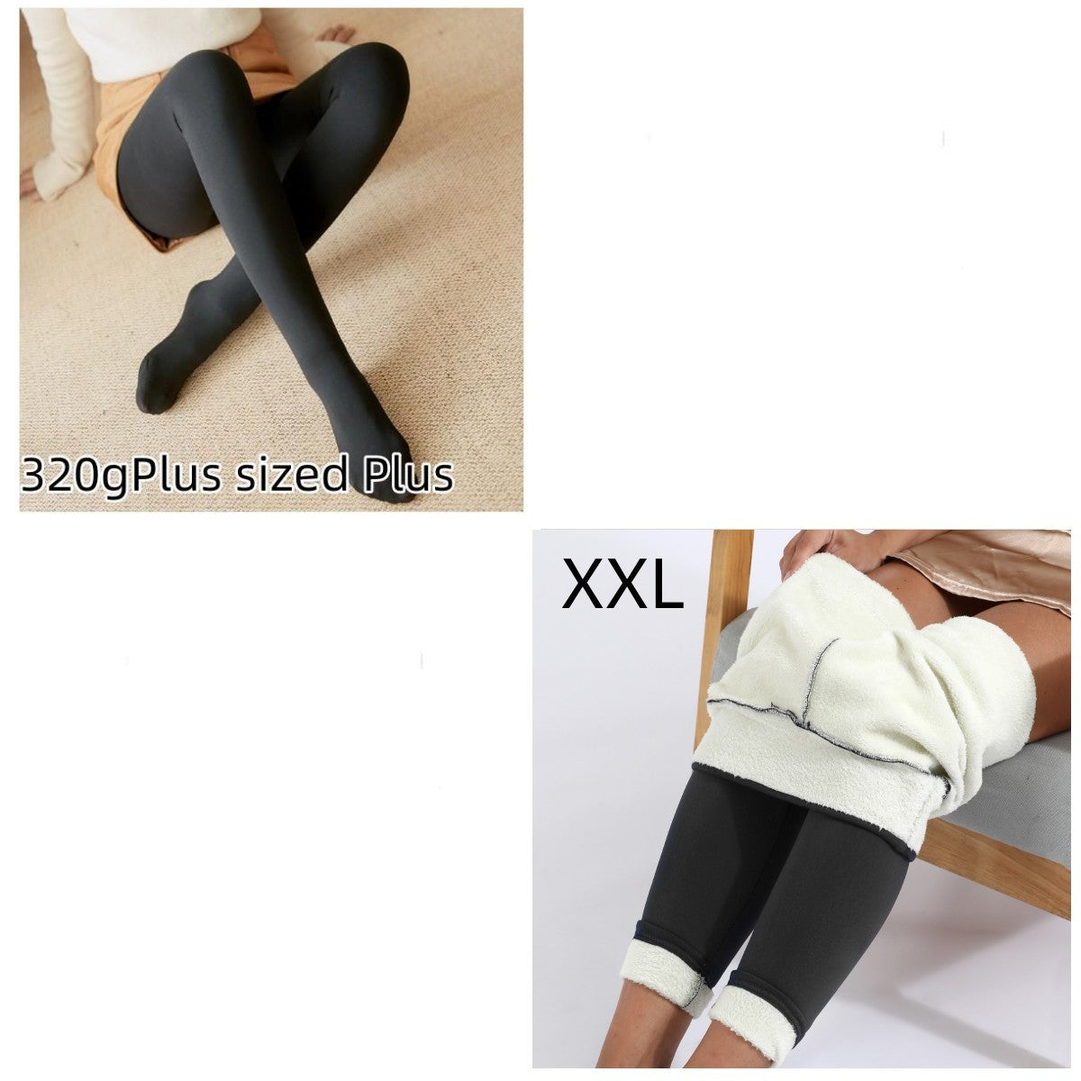 Fleece-lined Thickened Sheer Tights Leggings Transparent One-piece Pantyhose Superb Fleshcolor Pantynose