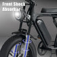 "510_Athletics" 20 Inch Fat Tire E-Bike 48V 750watts/ 1000watts Peak Power