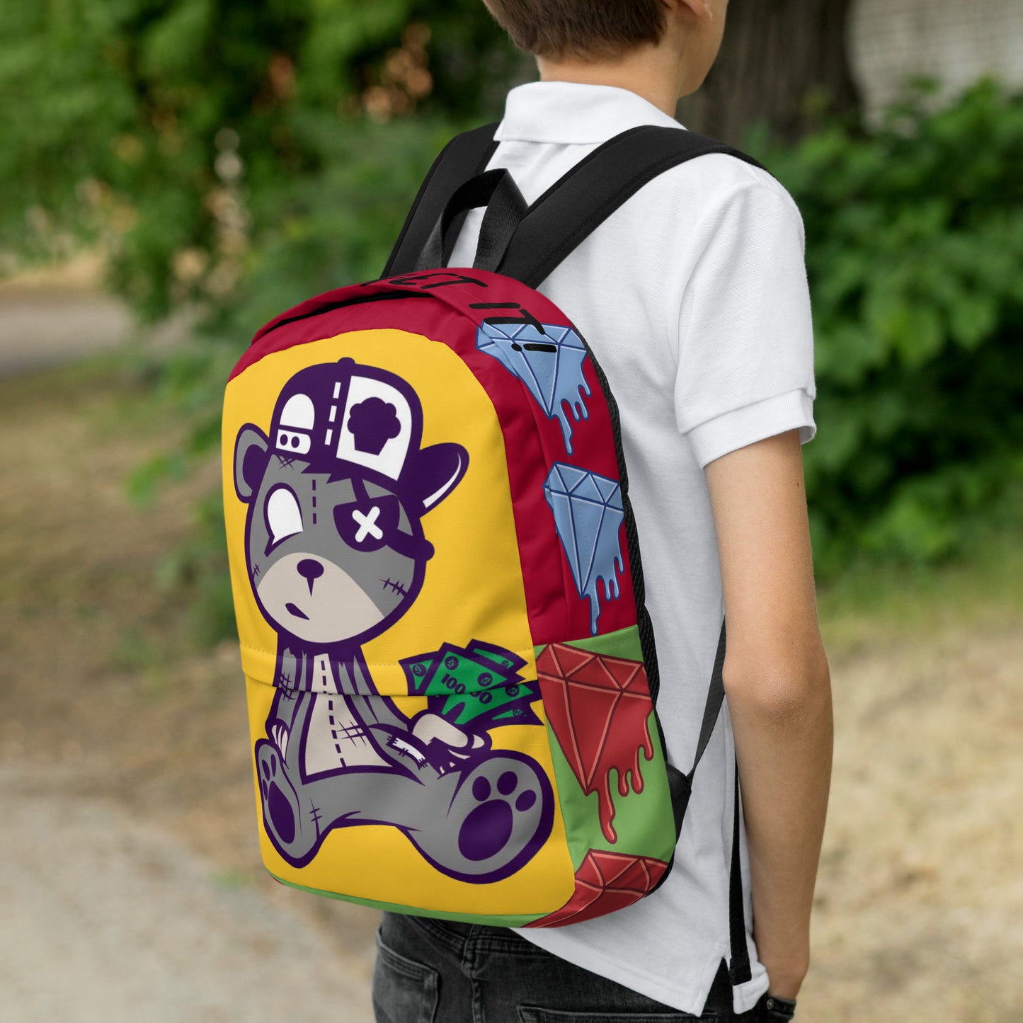 "510_Athletics" "BagChase'n Teddy" Backpack