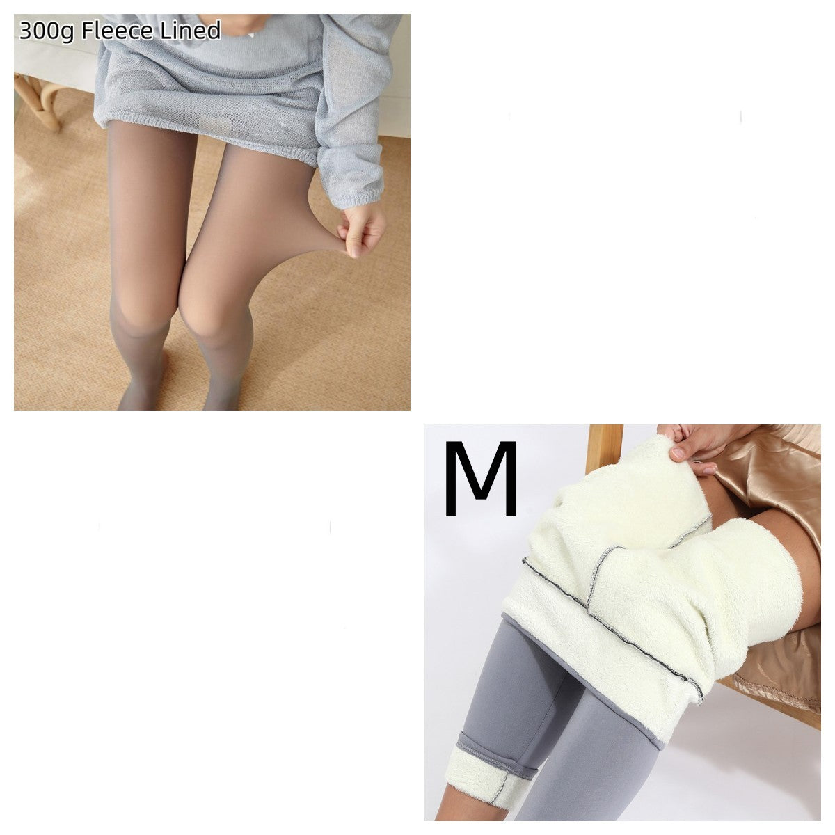 Fleece-lined Thickened Sheer Tights Leggings Transparent One-piece Pantyhose Superb Fleshcolor Pantynose