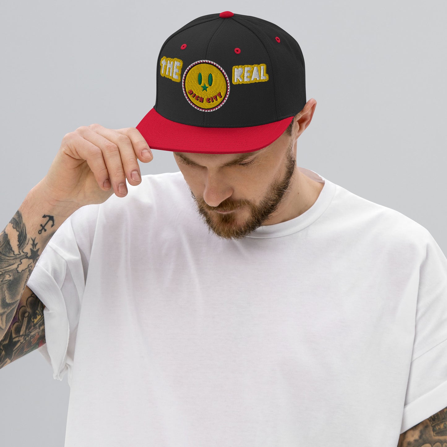 "510_Athletics" "RC Smiley" Snapback Hat