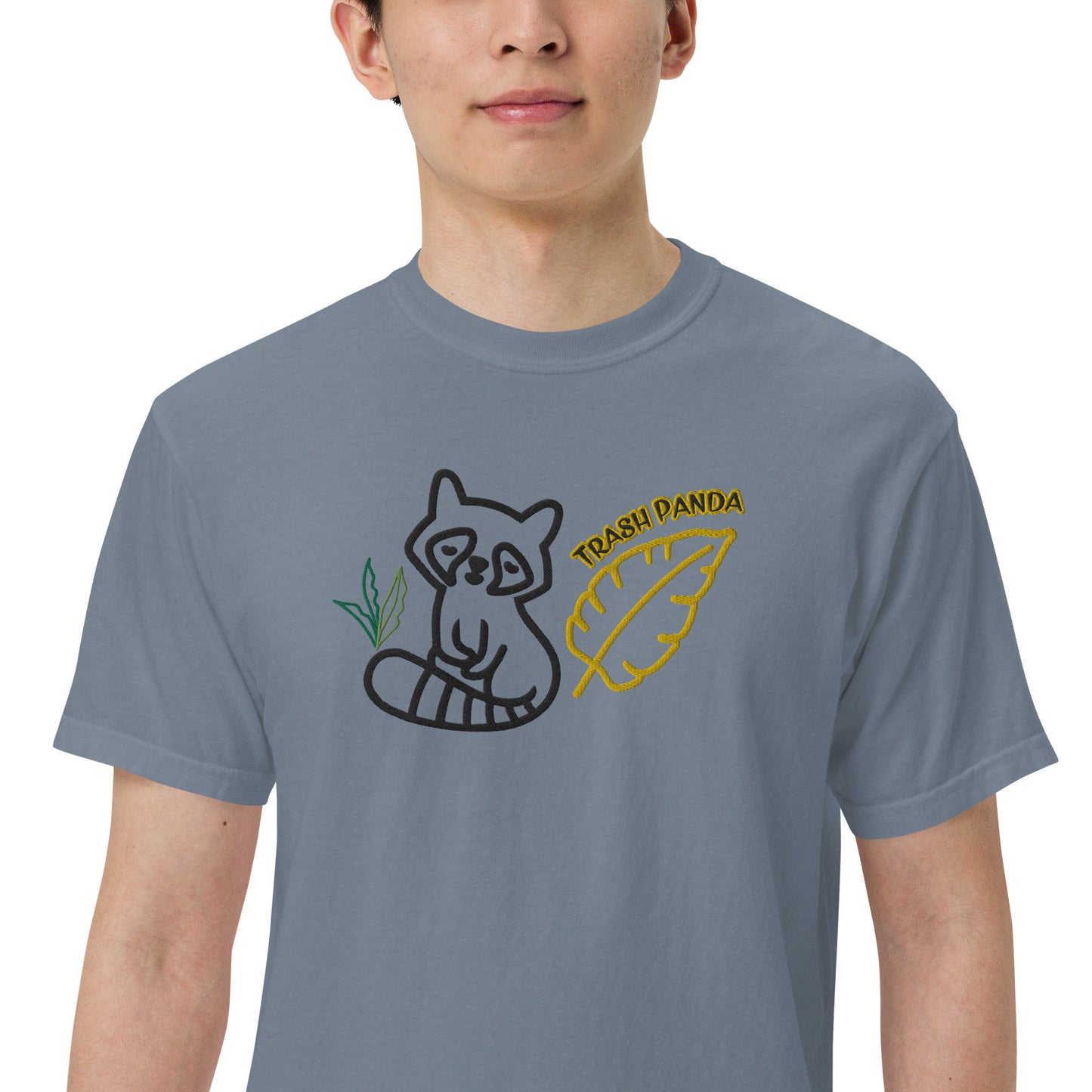 "510_Athletics" Trash Panda Embroidered Unisex garment-dyed heavyweight t-shirt