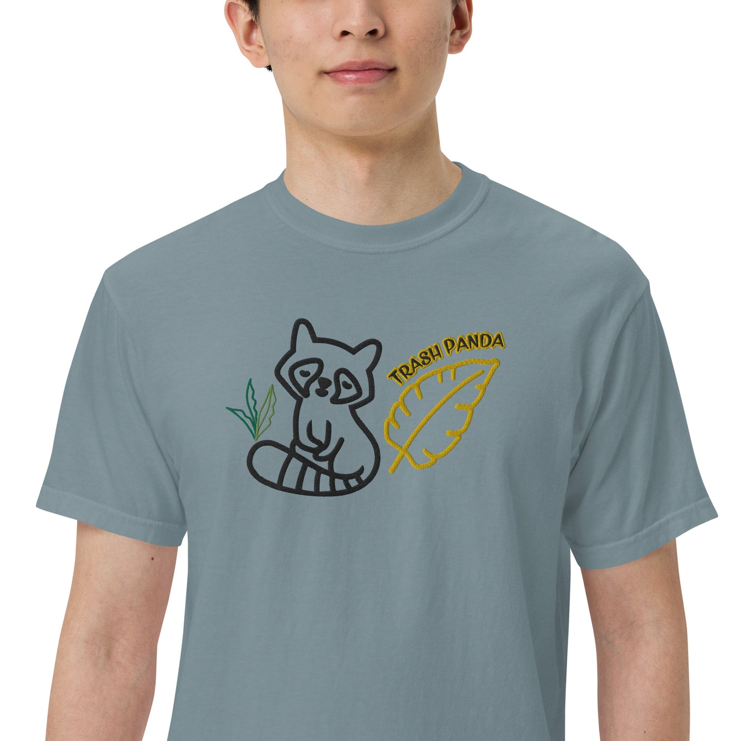 "510_Athletics" Trash Panda Embroidered Unisex garment-dyed heavyweight t-shirt