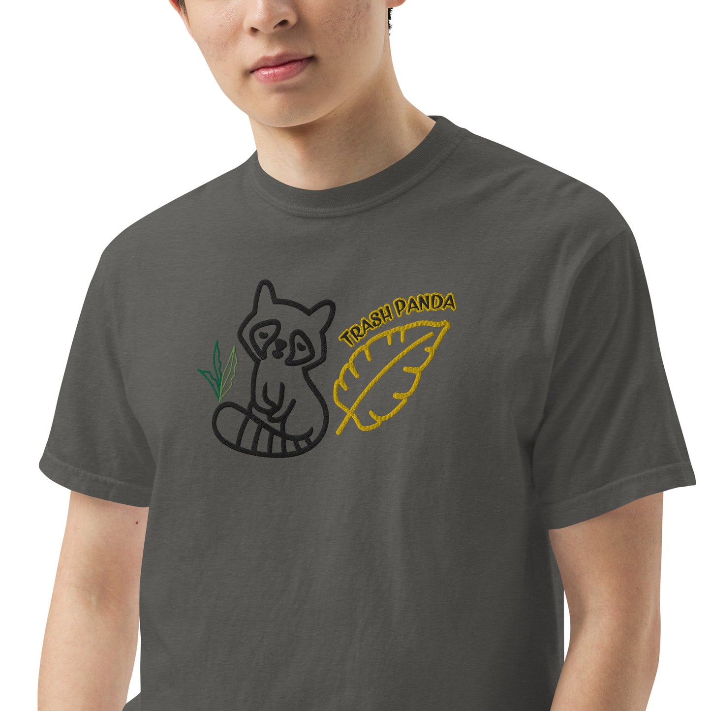 "510_Athletics" Trash Panda Embroidered Unisex garment-dyed heavyweight t-shirt