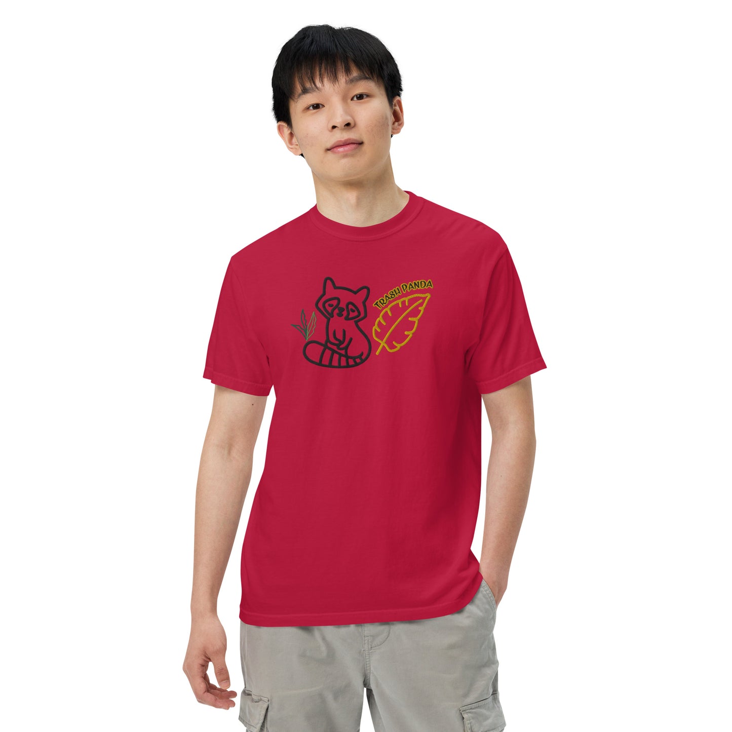 "510_Athletics" Trash Panda Embroidered Unisex garment-dyed heavyweight t-shirt