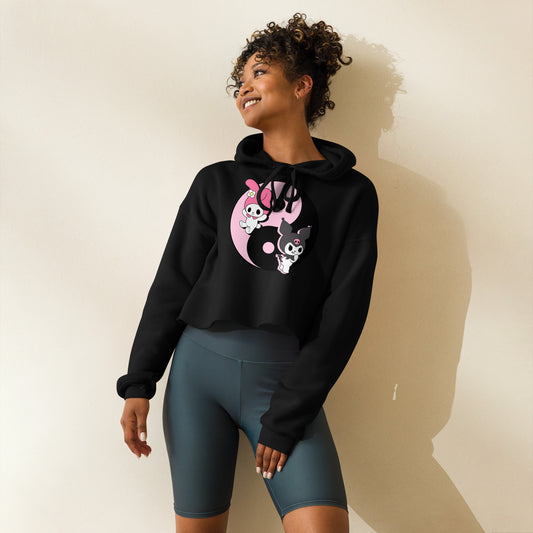 "510_Athletics" "Hello Balance" Crop Hoodie