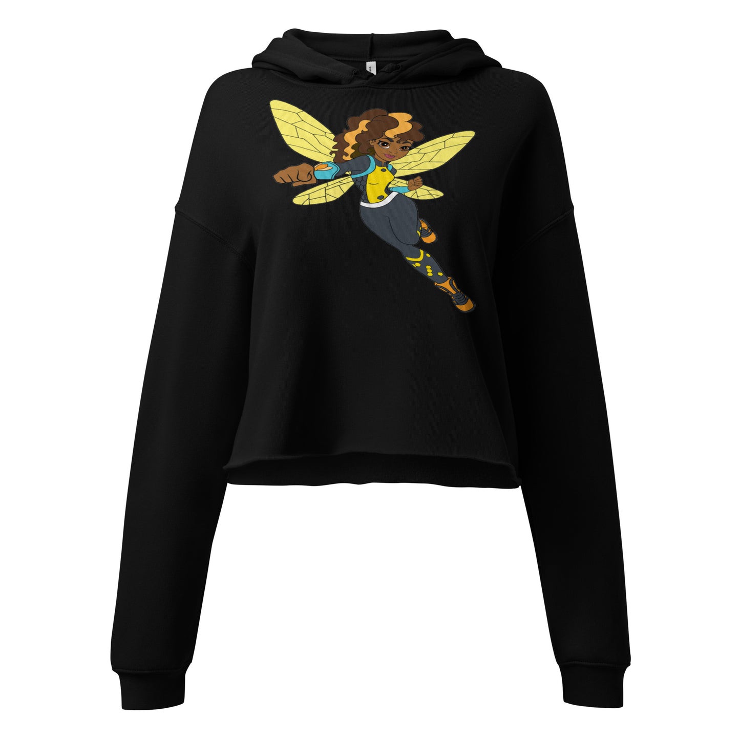 "510_Athletics" "Bumble Bea" Crop Hoodie