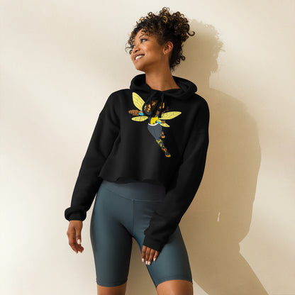 "510_Athletics" "Bumble Bea" Crop Hoodie