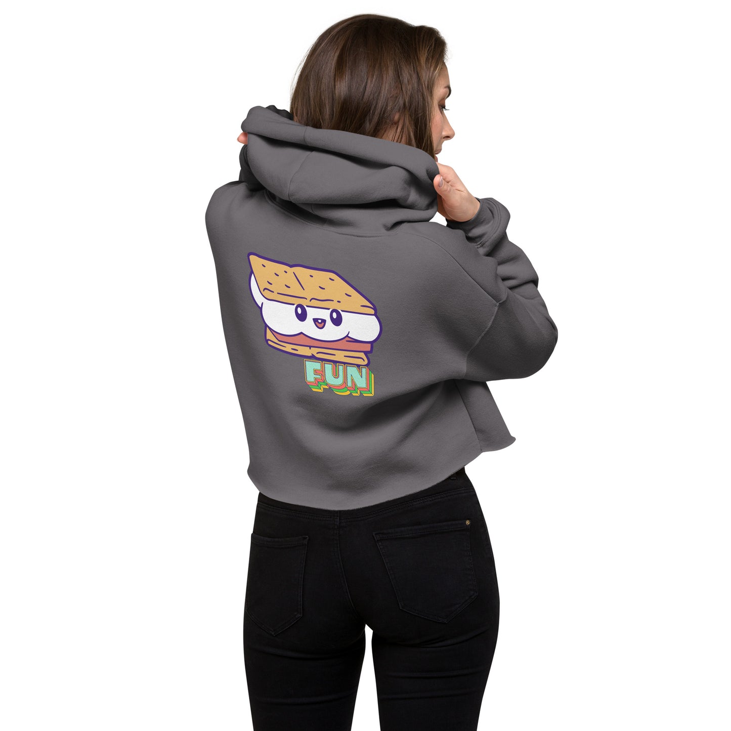 "510_Athletics" Cheat Day Crop Hoodie